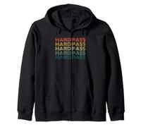 Hard Pass Divertido Dicho declaración Humor sarcástico Broma Retro Sudadera con Capucha