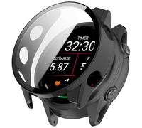 Hard PC Funda Compatible con Garmin Forerunner 170 Funda Antideslizante Ultra Fina Resistente a Arañazos Protector de Pantalla con Vidrio Templado para Garmin Forerunner 170