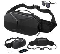 Hard Shell Fanny Pack for Men Women,Versatile Waterproof Sling Shoulder Bags,Casual Fashion Tactical Style Waist Bag