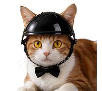 Hard Shell Pet Motorcycle Helmet - Tapa de seguridad ajustable para perros y gatos | Lightweight PC Protective Hat for Biking & Outdoor Adventures | High Durability Pet Headwear