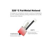 Hard Steel Nozzle Hotend Kit for Kobra S1 Extruder 3D Printer Combo Hot End Kit for Kobra S1 0.8mm