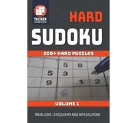 Hard Sudoku: 200+ Challenging Puzzles with Solutions | Volume 1 | Travel-Sized 6x9 Format | 2 Puzzles Per Page | Tough Brain Games for Adults and Seniors