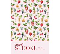 Hard Sudoku: Pretty Travel Size Vintage Pink Fruits Sudoku Puzzle Large Print (A5 Aesthetic Sudoku - Hard)