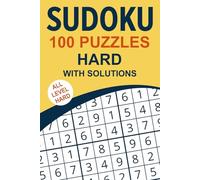 Hard Sudoku Puzzle Book: 100 Brain-Stretching Challenges with Solutions: All Hard Level | Compact 6x9 Size | Perfect for Travel, Focus & Mental Endurance