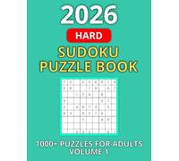 Hard Sudoku Puzzle Book: 1000+ Puzzles for Adults with Solutions Volume 1