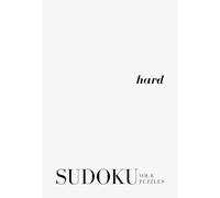 Hard Sudoku - The White Series: Pretty Minimal Travel Size Sudoku A5 (Travel Sudoku - Hard)