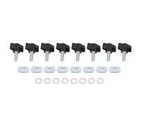 Hard Top Kit de, Yctze fijación rápida de liberación rápida de Tuerca de Tornillo de ala reemplazo para Wrangler YJ TJ JK M8 25 mm 95-16 Hardware de Tapa Dura yj tj Kit de Perno de Tapa du