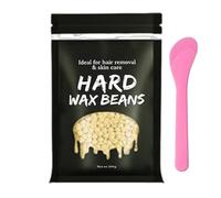 Hard Wax Beads, 2PCS Hair Removal Wax Beans for Sensitive Skin, Face, Legs, Armpit, Bikini and Full Body Waxing, Women Men(Cream)
