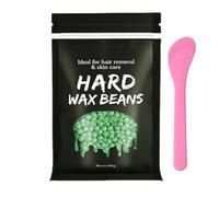 Hard Wax Beads, 2PCS Hair Removal Wax Beans for Sensitive Skin, Face, Legs, Armpit, Bikini and Full Body Waxing, Women Men(Aloe)