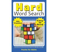 Hard Word Search: Puzzles with Difficult Words for a More Challenging Experience | 50+ Puzzles | Easy to Read | 6×9 inches (15.24×22.86 cm) | 110 ... | Gift for Vacations, Holidays & Long Waits