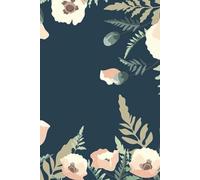 Hardback A5 Floral Notebook with 100 Lined Pages - Stylish Journal for Writing, Note-Taking & Organizing