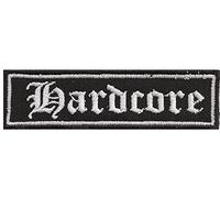 Hardcore, Biker, motocicleta, Sotana, parche, Patch, adornos, Tab, Label