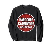 Hardcore Carnivore 100% Carne Basada Dieta Fan Nutrición Cita Sudadera