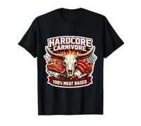 Hardcore Carnivore 100% Carnívoro Dieta Basada en la Nutrición Fresca Camiseta
