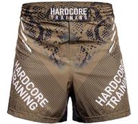 Hardcore Training Boxing Dragon Fight Shorts Hombre Pantalones Cortos MMA BJJ Boxeo Grappling Fitness No Gi (FR/ES, Letras, 3XL, Regular, Regular, Khaki)