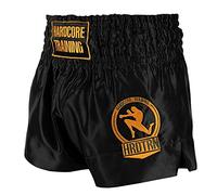 Hardcore Training Classiс Muay Thai Luncha Pantalones Cortos Hombre Negro Blanc Azul Rojo Camo Kickboxing Boxeo MMA Combat Sport Sparring