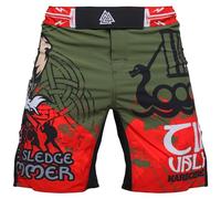 Hardcore Training Hammer Fight Shorts Hombre Pantalones Cortos MMA BJJ Boxeo Grappling Fitness No Gi