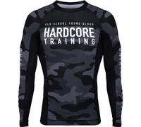 Hardcore Training Night Camo 2.0 Rash Guard Men's Camisa de Compresión Hombre MMA BJJ Boxeo Fitness Grappling No Gi