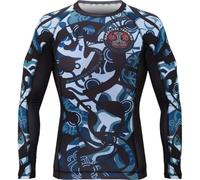 Hardcore Training Nordic Rash Guard Men's Camisa de Compresión Hombre MMA BJJ Boxeo Fitness Grappling No Gi