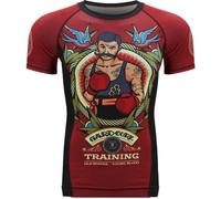 Hardcore Training Rash Guard Men's Camisa de Compresión Hombre MMA BJJ Boxeo Fitness Grappling No Gi