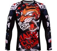 Hardcore Training Rash Guard Men's Camisa de Compresión Hombre MMA BJJ Boxeo Fitness Grappling No Gi