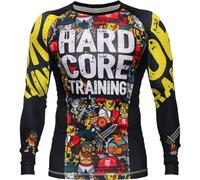 Hardcore Training Rash Guard Men's Camisa de Compresión Hombre MMA BJJ Boxeo Fitness Grappling No Gi