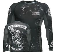 Hardcore Training Sons of Hardcore Rash Guard Men's Camisa de Compresión Hombre MMA BJJ Boxeo Fitness Grappling No Gi