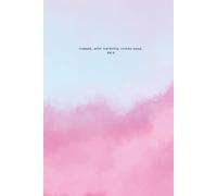 Hardcover Blue Pink Watercolor Design Journal titled “Indeed, with hardship comes ease. 94:6" written at the top of each page, 240 lined pages, 6x9”: ... Muslim Women Friend Teacher Teen Co-Worker