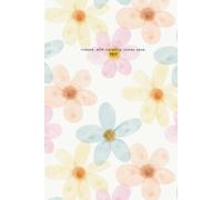 Hardcover Floral Journal titled “Indeed, with hardship comes ease. 94:6" written at the top of each page, 240 lined pages, 6x9”: Gift for Muslim Women Friend Teacher Teen Co-Worker