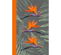 Hardcover Journal Birds of Paradise Tropical theme 6in x 9in 150 pages Lined paper Writing journal, school, home, office