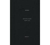 Hardcover Lined Journal Notebook (Black), 150 Pages, Medium 6 inches x 9 inches - A Journal for Writing with Positive Affirmations and Beautifully Decorated Pages.