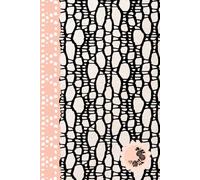 Hardcover Lined Notebook 6x9 - 120 Pages College Ruled Journal | Elegant Lace and Rose Design with Peach Spine | Classic Feminine Aesthetic Writing Journal | Office Stationery for Women | Ideal Gift