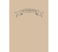 Hardcover Notebook | Plain | A4: Unlined, Cream Paper - 200 Numbered Pages | Natural Beige