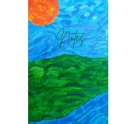 Hardcover Notebook with Van Gogh Inspired Cover - Lined A5 with Abstract Landscape Art - 160 Pages - Artistic Cover for Writers & Dreamers