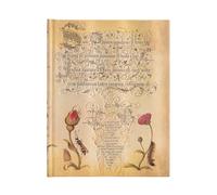 Hardcover Notizbuch Flämische Rose Ultra Unliniert: Hardcover, 120 gsm, ribbon marker, memento pouch, elastic closure, book edge printing (Mira Botanica)