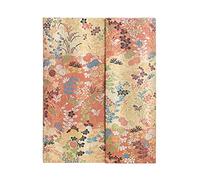 Hardcover Notizbuch Kara-ori Ultra Unliniert: Hardcover, 120 gsm, ribbon marker, memento pouch, wrap closure (Japanese Kimono)