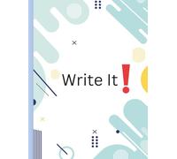 Hardcover [Premium] {200 Page Luxury White Interior & Black Text Journal} Write It!: Your Written Journey Starts Here