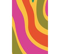 Hardcover Retro Vibes Notebook: Colorful, Fun & Totally Groovy! Great for Writing, Journaling and Creativity