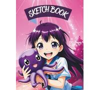 HARDCOVER SKETCHBOOK | FOR GIRLS: 120 Blank Pages| 8.25" x 11" for Drawing, Sketching, Doodling or Coloring. Great for Anime, Manga, Comics and Japanese Lovers!