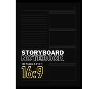 Hardcover Storyboard Notebook 16:9: 16:9 Aspect Ratio | Pro Storyboard Template Book for Directors, Storyboard Artists, Animators and Film Students | 180 Pages (Hardcover Notebooks)