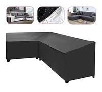 Harddo - Funda para sillón de jardín en forma de L, impermeable, con forma de L, cubierta para muebles de jardín