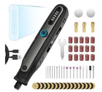 HARDELL 4V Mini Amoladora Inalámbrica, 5 Velocidades Variables Herramienta Multiherramienta, Batería Recargable Mini Amoladora con 69 Accesorios para Pulido, Grabar, Cortar, Taladrar, Lijado, Moler