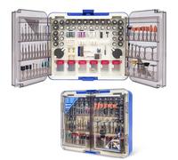 HARDELL Kit 508 Piezas para Herramienta Rotativa, compatible Dremel. Accesorios 1/8" (3.2mm) para lijar, taladrar, pulir, tallar y grabar. ¡Multiusos y completo!