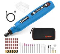 HARDELL Mini Amoladora Bateria Inalámbrica USB (azul claro)
