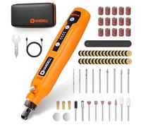HARDELL Mini Amoladora Bateria Inalámbrica USB (Naranja claro)
