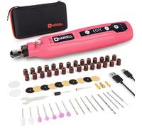 HARDELL Mini Amoladora Bateria Inalámbrica USB (rosa claro)