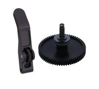Hardened Steel Extruder Gear Kit for A1 Series, 3D Printer DLC Nano Coating Hardened Steel Extrusora Dual Gear Aluminum Handle and POM Gear Kit for Bambu Lab A1, A1 Mini