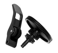 Hardened Steel Extruder Gear Kit for H2S, 3D Printer DLC Nano Coating Hardened Steel Extrusora Dual Gear Aluminum Handle and POM Gear Kit for H2S