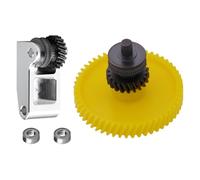 Hardened Steel Extruder Gear Kit for X1/P1 Series, 3D Printer DLC Nano Coating Hardened Steel Extrusora Dual Gear Aluminum Handle and POM Gear Kit for P1P, P1S, X1C, X1E