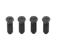 Hardened Steel Nozzles Kit for 3 Combo S1 3D Printer, CNC Machined 0.2/0.4/0.6/0.8mm Nozzles 1.75mm Input Diameter Replacement Parts for Smooth Filament and
